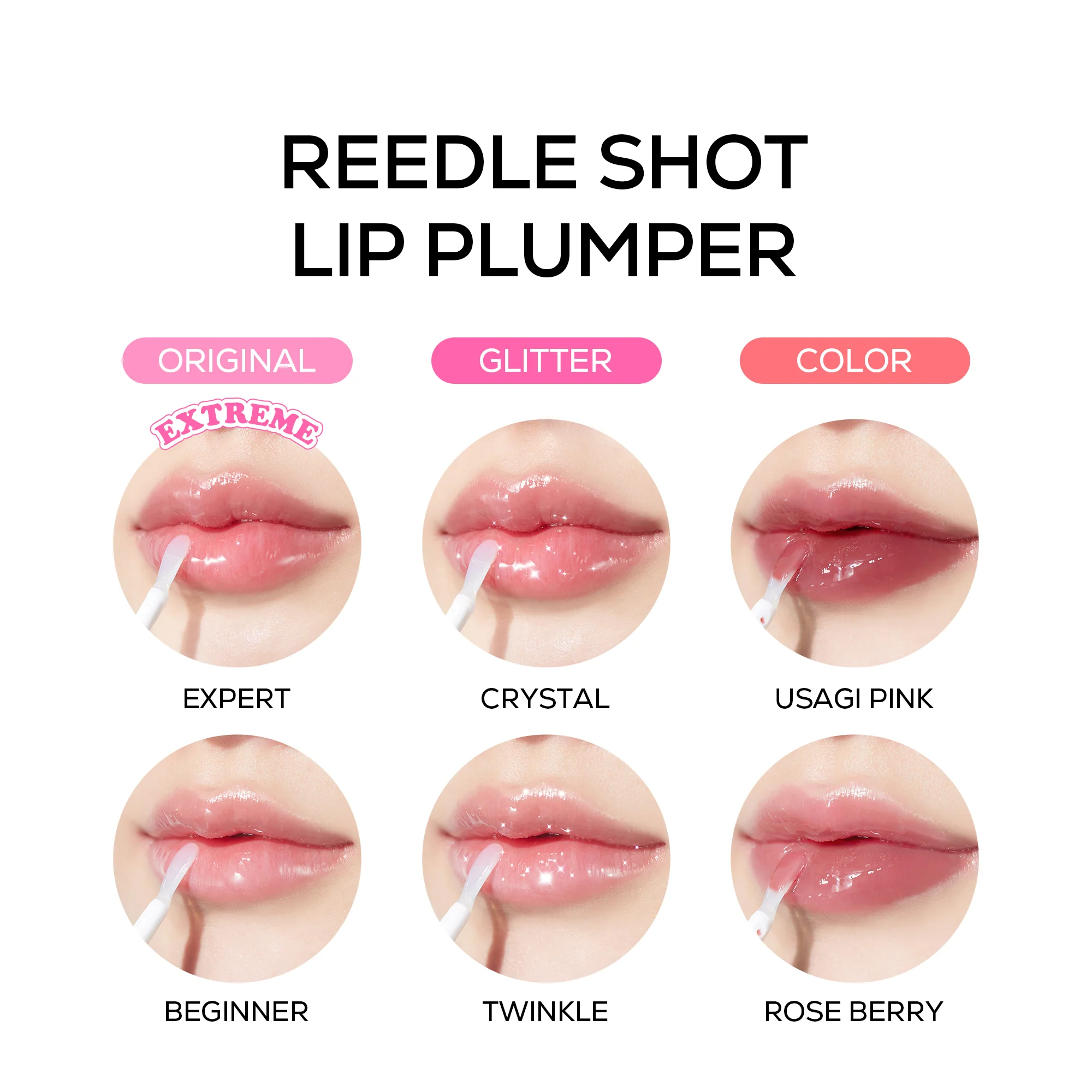 Reedle Shot Lip Plumper Rose Berry - Image 5